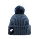 Polar Merino Wool Beanie Steel Blue